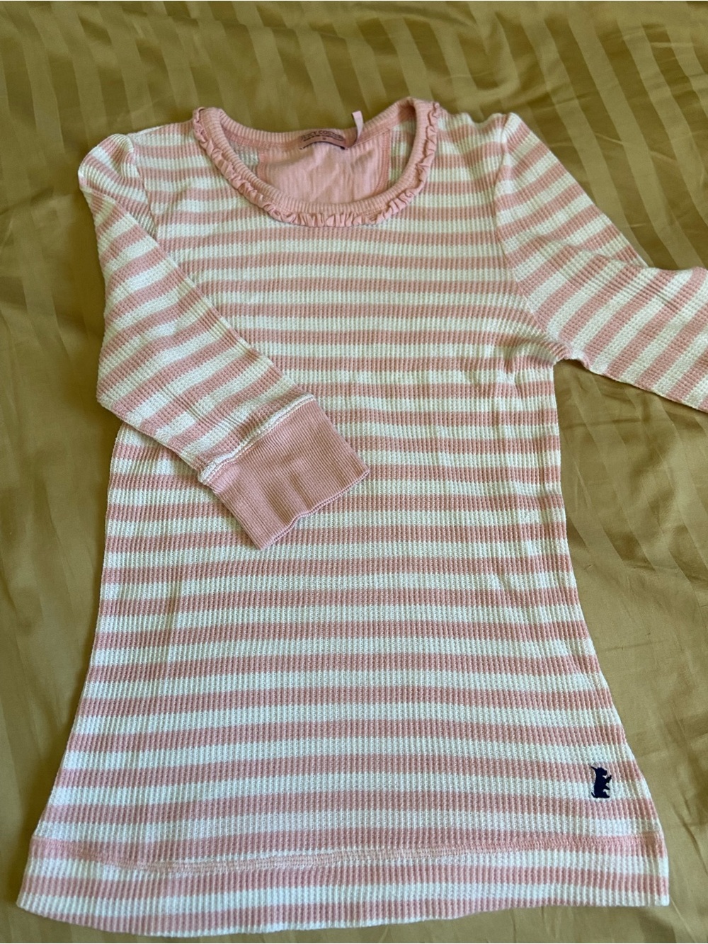 Juicy Couture Light Pink Ribbed Crewneck Top